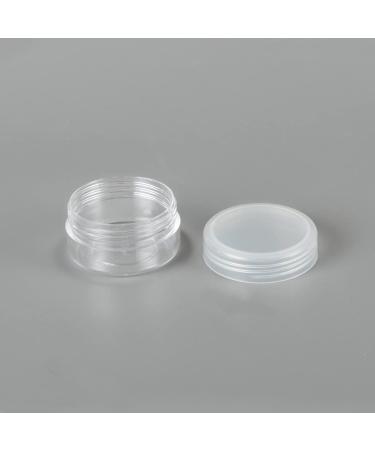 Liujzzi 20-Piece Travel Cosmetic Container Set | Glass Pots with Clear Lids for Creams Samples & Makeup Storage (5g 10g 15g 20g) - Buy Online on SooperMarket.com