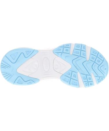 Propet Women's Stability Walker Walking Sneakers Shoes - Black/White/Light Blue - Size 10 - Buy Online on SooperMarket.com