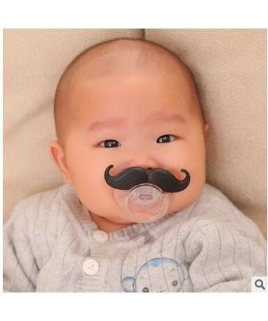 Binnan Baby Pacifier | Funny Mustache Pacifier for Babies & Toddlers | International Shipping Available - Buy Online on SooperMarket.com