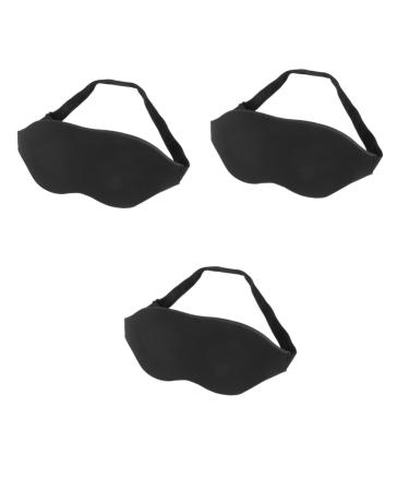 Gatuida 3pcs Lemon Cocktail Straws Travel Mask Contoured Cup Blindfold Kids Eye Mask Eye Patches Sleeping Eye Protector Eye Mask for Sleeping Sleep Eyeshade Eye Shade Goggles 3D to Sleep 1 Count (Pack of 1) Blackx3pcs