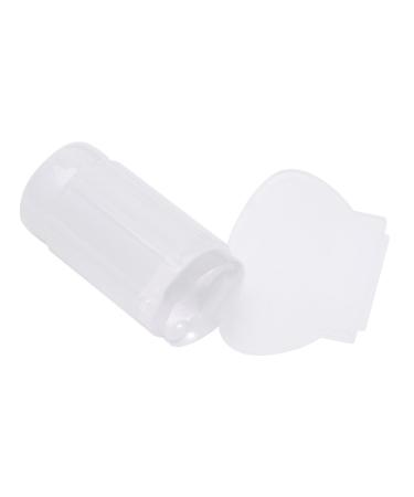 Silicone Nail Stamper Professional Lovely Bottle Nail Art Stamper Stamp Scraper Tools Manicure Tools DIY Polish Kit(White)
