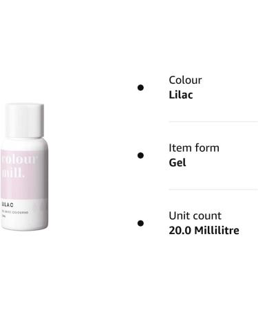 COLOUR MILL Oil Based Food Colouring 20ml - Vibrant Lilac Shade for Baking - Buy Online on SooperMarket.com