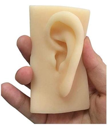 Silicone Ear Template - 1 Pair Silicone Ear Acupuncture Practical Model - Earmold Artificial Ear Simulation for Acupuncture Studs Earring Earlier - Buy Online on SooperMarket.com