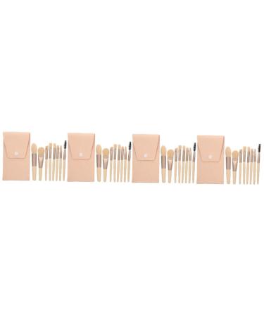 Beavorty 4 Sets Travel Makeup Brushes Cosmetics Supply Girls Eyeshadow Brush Highlights Hair Dye Kit Ladies Suits Professional Makeup Brush Fiber Wool Blush Brush Portable Miss
