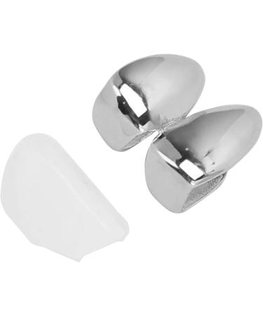 Fake Gold Teeth Grills For Your Teeth Plating Teeth Brace Fashionable Metal Teeth Decoration Jewelry For Halloween Party (Silver) - Buy Online on SooperMarket.com