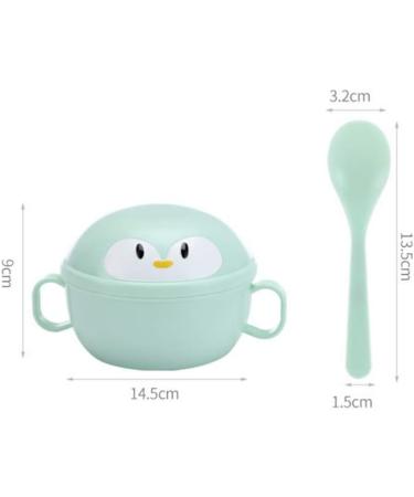 Tomaibaby 2 Sets Stainless Steel Baby Feeding Bowls with Spoons - Penguin Design for Infant Toddler Kids - Buy Online on SooperMarket.com