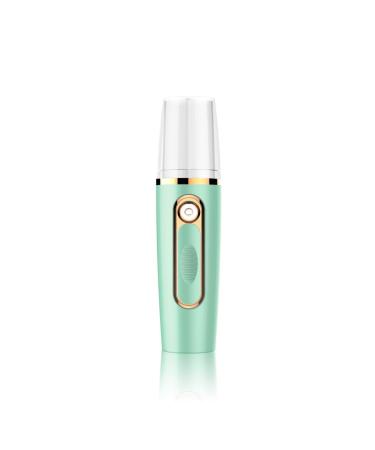 Dajidafu Mist Face Sprayer Diffuser USB Rechargeable Facial Mister Nebulizer Beauty Portable Atomizer Handheld Electric Steamer Green