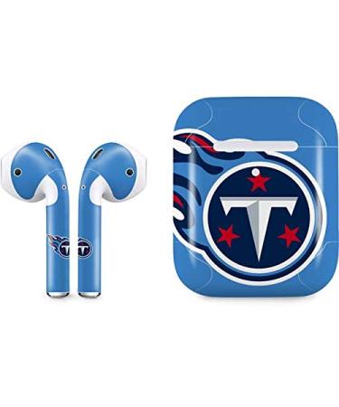 Skinit Decal Audio Skin Compatible with Apple AirPods with Wireless Charging Case - Officially Licensed NFL Tennessee Titans Large Logo Design
