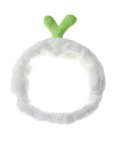 Makeup Headband Elastic Sprout Head Wraps Face Washing Hair Bands White shower head wraps