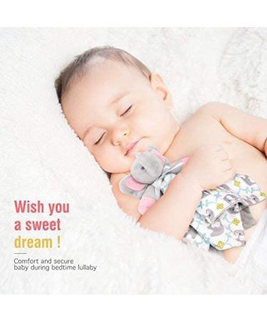 Zooawa Elephant Loveys for Babies - Unisex Security Blanket and Plush Toy for Newborns - Soft and Soothing Baby Gift - Multiple Colors Available - Buy Online on SooperMarket.com