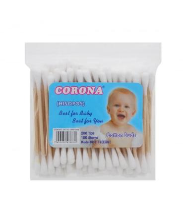 Cotton Wool Buds Bamboo (100 Pcs) Eco-Friendly and Biodegradable Plastic Free Compostable Natural Cotton Buds for Ears Ideal for Makeup Application Ear Cleaning Crafts & Baby Hygiene