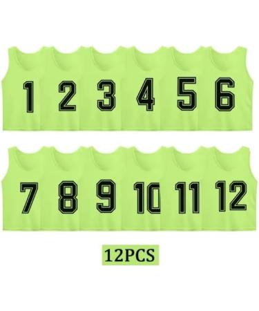 Tych3L 12 Pack White Sports Scrimmage Training Vests for Teens & Adults - Buy Online on SooperMarket.com