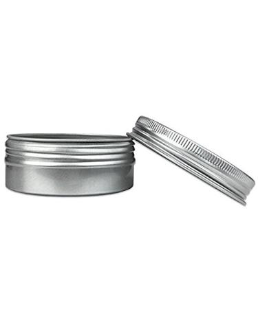 24 Pack 2 Oz Screw Top Aluminum Tin Cans for Lip Balm, Cosmetics & Candles - Metal Storage Jars with Screw Cap for Makeup, Salve & Tea - Buy Online on SooperMarket.com