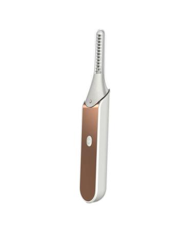 minkissy Eyelash Curler Heating Lash Curler Face Cosmetic Device Lashes Tool Facial Tool Electric Tool Eyelash Mascara Tool Heated Lash Curler Heated Eyelash Brush Lash Tool Abs White
