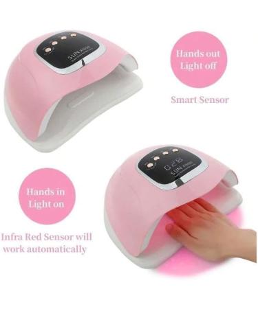 Pink Lady Nail Dryer Lamp - WY8 Sun X15 Max 280W High Power, Fast Curing UV LED Ice Lamp for Gel Polish and Nail Art - Buy Online on SooperMarket.com