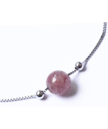 KESYOO Thin Bracelet Delicate Bracelet Cube Bracelet Jewelry Strawberry Crystal Silver Bracelet - Buy Online on SooperMarket.com