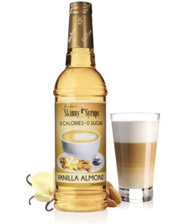 Jordan's Skinny Mixes Sugar Free Vanilla Almond Syrup | Zero Calories Zero Sugar Zero Carbs | For Coffee Tea Lattes | 1 Bottle (750 mL) - Buy Online on SooperMarket.com