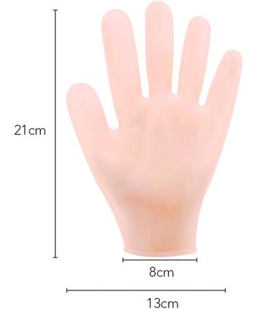 Fengyang Silicone Moisture Gloves - 2PC Pink Gel Spa Gloves for Dry Cracked Hands | Moisturizing Hand Care for Women - Buy Online on SooperMarket.com