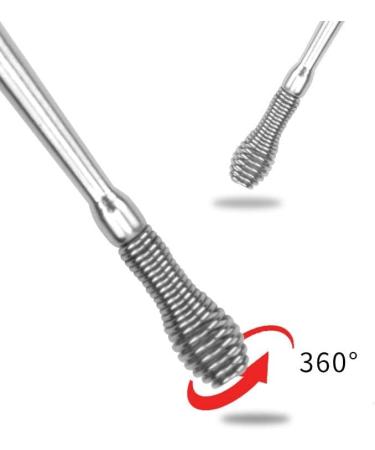 6pcs Portable Stainless Steel Ear Wax Removal Tool Set - Health Care Ear Pick Kit - Buy Online on SooperMarket.com