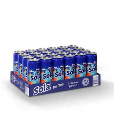 Buy SOLA Peach 0.33L - Real Taste Made with Natural Ingredients | International Shipping Available - Buy Online on SooperMarket.com