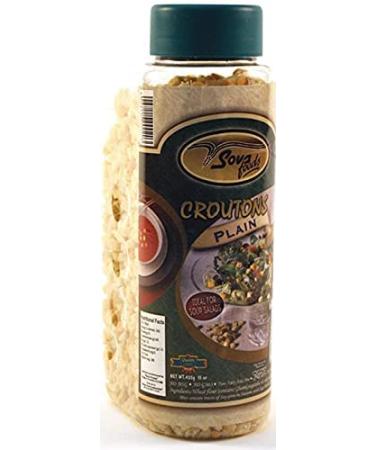 Sova Foods Plain Bread Croutons for Soups and Salads 425g Vegan Friendly