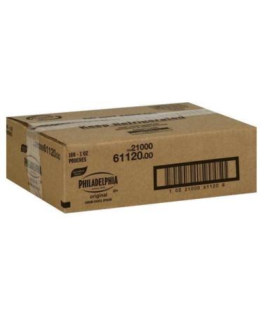 Kraft Philadelphia Original Cream Cheese Spread - Pouch, 1 Ounce -- 100 per case.