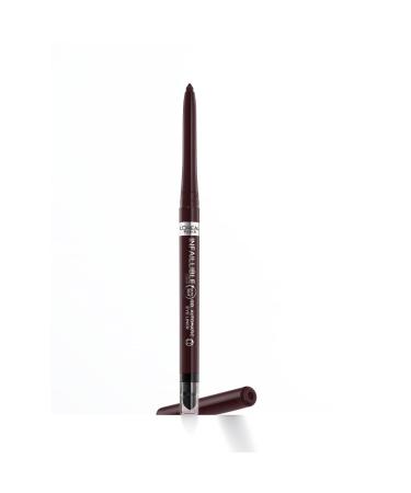 L'Or al Paris waterproof eyeliner with gel formula and integrated sponge for successful smokey eyes 36h stop infaillible gel automatic grip liner brown demin (brown) 1 piece brown denim 1 g (1 Pack)
