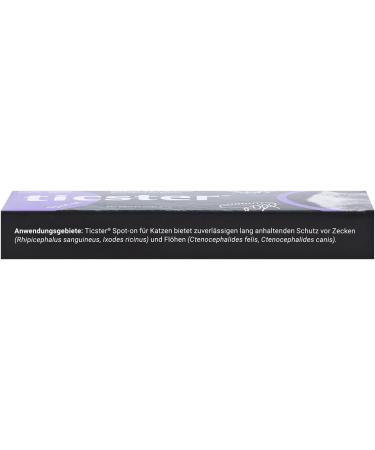 Ticster Spot-on for Cats 4-8 kg | 6x 0.8ml Flea & Tick Protection | Up to 24 Weeks | Natural Ingredients - Buy Online on SooperMarket.com