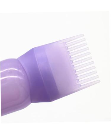 Hair Dye Bottle 160ML Shampoo Bottle Hair Comb Applicator Bottle Brush Bottle for Hair Dyeing Tool Purple Colouring Tools Accessories - Buy Online on SooperMarket.com