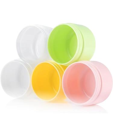 Tianzd 24-Piece 20ml White Plastic Empty Cream Can Set with Lids & Spatulas - Ideal Cosmetic Containers for International Shipping - Buy Online on SooperMarket.com