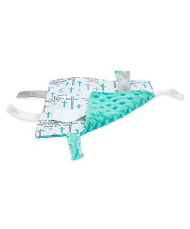 Baby Sensory Security & Teething Lovey Blanket - 8x8 - Minky Dot Fabric - Prayer Design - Buy Online on SooperMarket.com