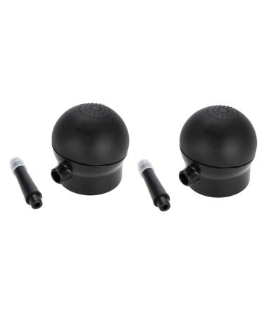Beavorty 2 Pcs Powder Sprayer Hair Fiber Nozzle Hair Fiber Application Spray Application Airbrush Black