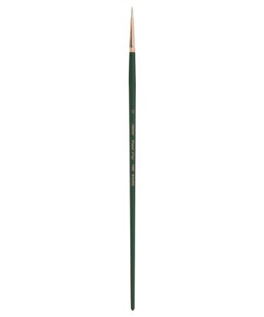 Silver Brush Limited 1000 Grand Prix Round Brush for Oil Paintings  Size 0  Long Handle