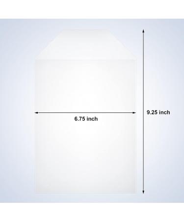 100 Clear Stamp and Die Storage Pockets - 6.75 x 9.25 Inches | CPP Plastic Pockets - Buy Online on SooperMarket.com
