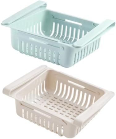 Zerodeko 6 Pcs Hanging Container Basket Fridge Tidy Boxes Food Drain Storage Crisper Drainage Tank Fruit - Buy Online on SooperMarket.com