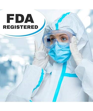 FDA Registered Medical Safety Goggles - Anti-Fog, Splash Proof Eye Protection for Labs and Nurses - Buy Online on SooperMarket.com