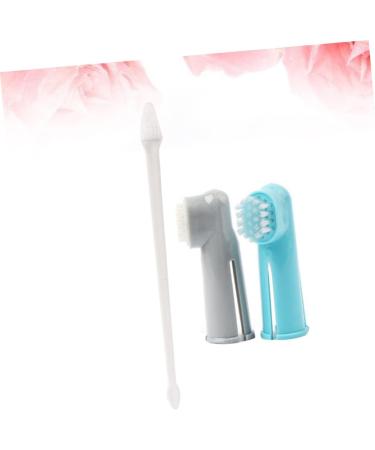 BELLIFFY 2 Set 3pcs Toothbrush for Dog Double Head Pet Toothbrush Cat Toothbrush Finger Toothpaste Toothbrush - Buy Online on SooperMarket.com