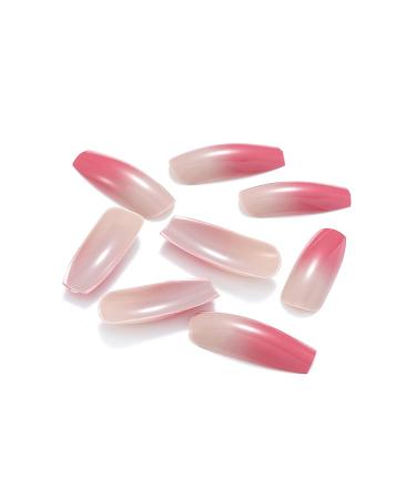 Brishow Coffin Artificial Nails - Long Gradient Ballerina Acrylic Press-On Nails (24pcs) for Women & Girls - International Shipping Available - Buy Online on SooperMarket.com
