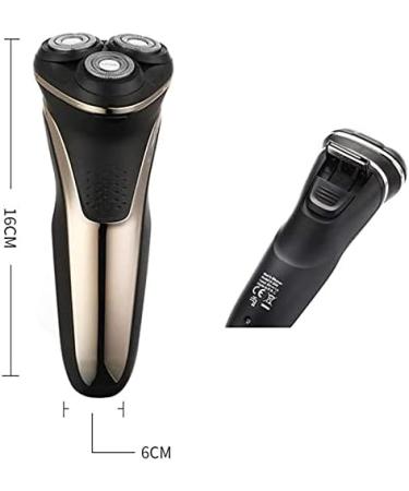 Premium Waterproof Electric Shaver for Men - Cordless Rechargeable Rotary Razor with Pop-up Trimmer (Blue) - Ideal for Wet & Dry Use - Buy Online on SooperMarket.com