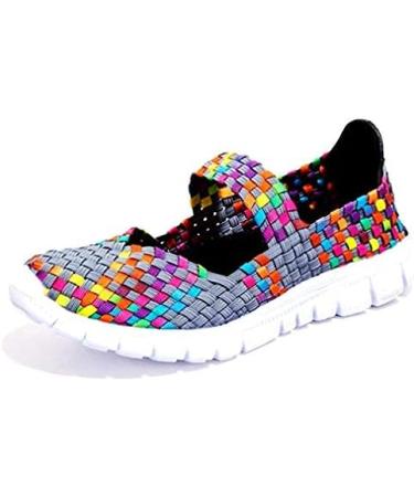 Women's Lightweight Elastic Trainers - Comfort Slip-On Sport Water Shoes - 41.5 EU Gray | International Shipping - Buy Online on SooperMarket.com