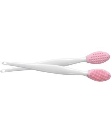 Silicone Lip Brush & Nose Scrubber Set - 2PCS Soft Double-Sided Blackhead Cleaner & Exfoliant - Perfect for Flawless Skin - Buy Online on SooperMarket.com