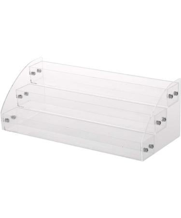 AYNEFY Acrylic Nail Polish Stand - 3 Layers Makeup Organizer Display - Clear Storage Holder (31x13.3x11cm) for All Nail Polish Enthusiasts - Buy Online on SooperMarket.com