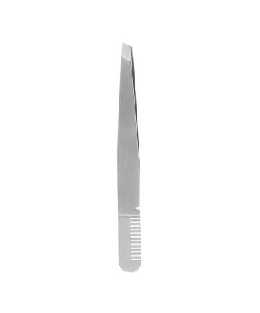 Durable Makeup Tweezers Stainless Steel Safe Moderate Elasticity Eyebrow Makeup Tweezers Ergonomics Design for Makeup Eyebrows