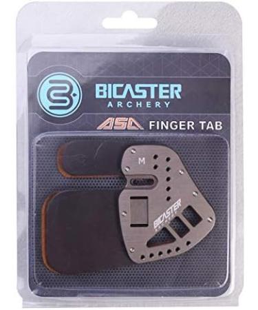 Bicaster Archery Finger Tab - Genuine Leather & Aluminum Plate, Adjustable Finger Guard for Recurve Bow - Large Size - Silver - Buy Online on SooperMarket.com