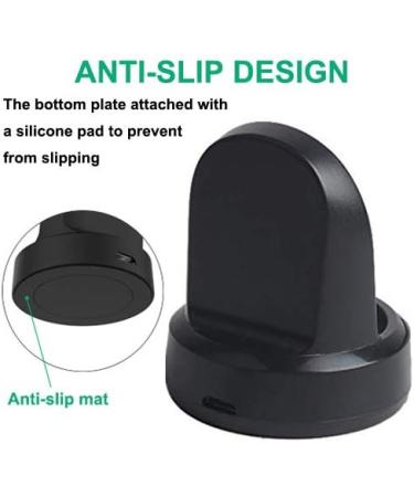 Samsung Galaxy Watch Charger | Replacement Charging Dock for SM-R800/R810/R815 | Black Cradle for 42mm/46mm Smart Watch - Buy Online on SooperMarket.com