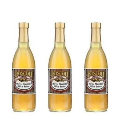 Boscoli Dirty Martini Olive Juice 12.7 ounces (Pack of 3)