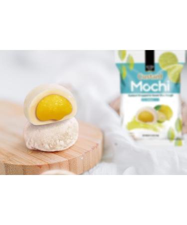 Royal Family Japanese style Custard Mochi Sweet Rice Cake Dessert Snacks - Lemon Flavour 110g HALAL - Buy Online on SooperMarket.com