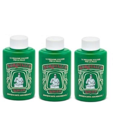 3x BOROTALCO ROBERTS Talcum Powder 100g