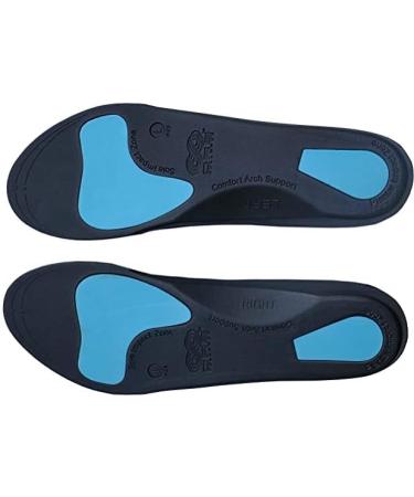 Orthotic Insoles Arch Support for Plantar Fasciitis | Women Men Insert | ORTHO ACTIVE Series Grey X-Small 3-4.5 - Buy Online on SooperMarket.com