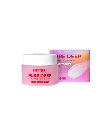 PS.PRETTYSKIN AHA+BHA+PHA Deep Cleansing balm makeup remover Korean with Tea Tree Leap Oil 3.38fl.oz. (100ml)